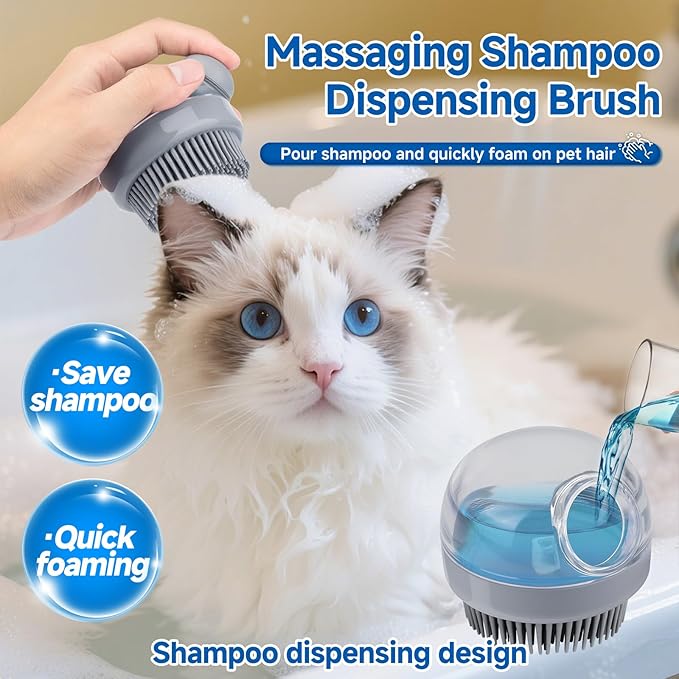Pet Steam Brush for Dog & Cat – shower bath brush – Steam for Shedding & - Image 5