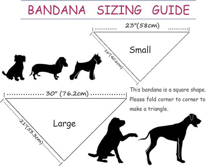 ARING PET Summer Dog Bandanas, Autumn Leaf Floral Kerchief Triangle Bibs Scarf - Image 5