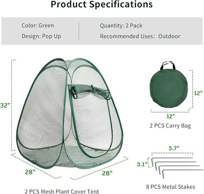 2PCS Mesh Plant Protector Tent from Animals - Image 2
