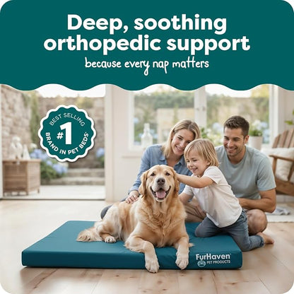 FurHaven Water-Resistant Orthopedic Dog Bed - Image 2
