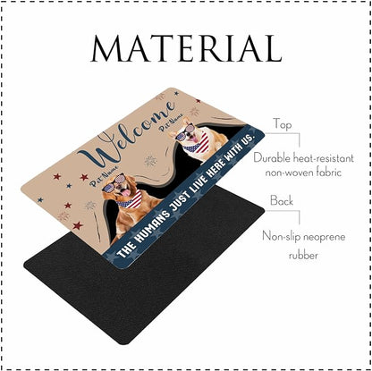 Personalized Dog Cat Mat with Name Photo Custom Placemat Feeding Mats - Image 3