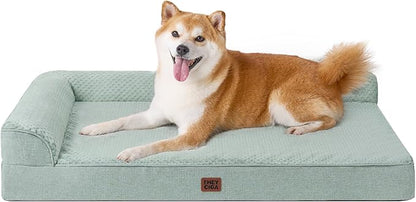EHEYCIGA Memory Foam Dog Bed Large Size Dogs, Orthopedic Dog Bed Large by EHEYCIGA