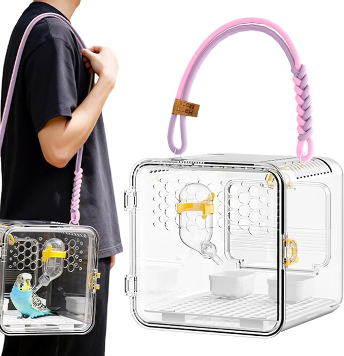 Bird Carrier - Portable Clear Cage - Image 8