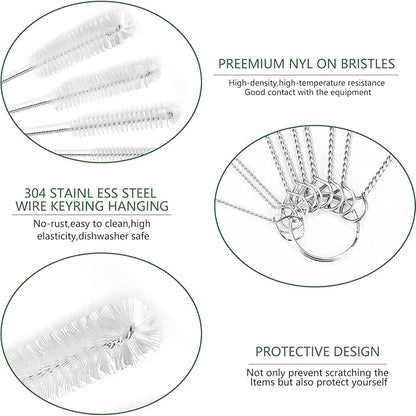 CiaraQ Bottle Cleaning Brushes, 8 Inch Nylon Tube Brush Set, Cleaner - Image 4
