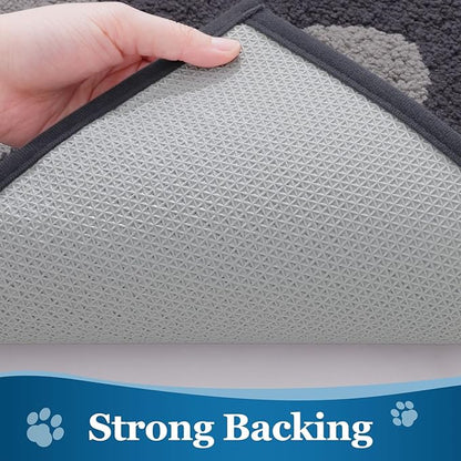 Buganda Dog Door Mat for Muddy Paws, Absorbent Dirt Trapper Washable Indoor - Image 5