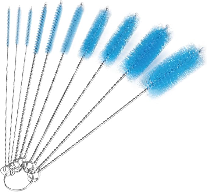 CiaraQ Bottle Cleaning Brushes, 8 Inch Nylon Tube Brush Set, Cleaner by CiaraQ