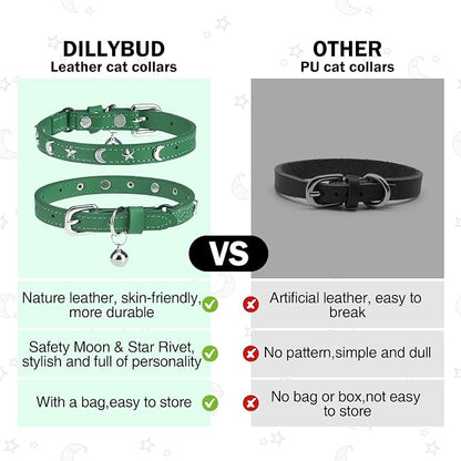 Leather Cat Collars for Boy Girl Cats - Image 5