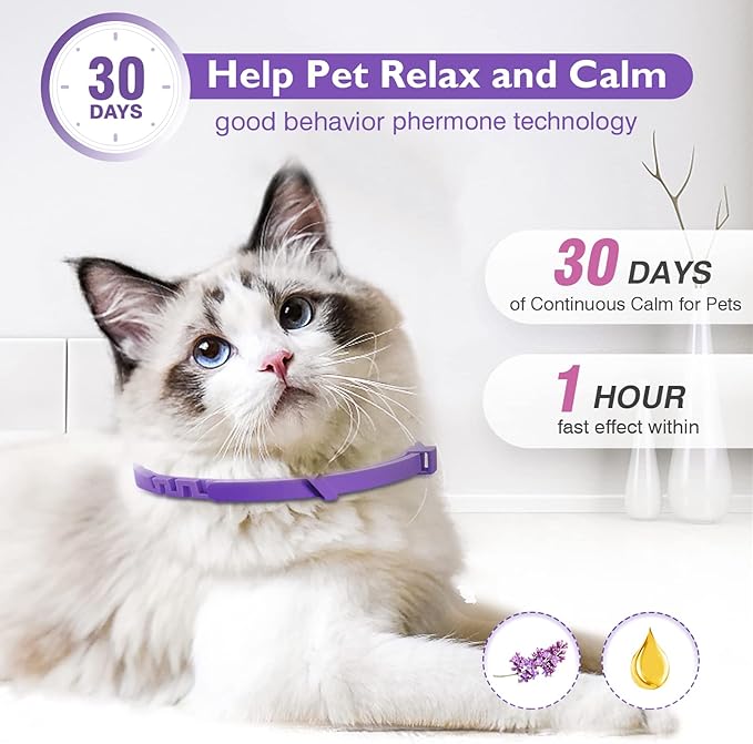 3 Pack Calming Collar Efficient Relieve Reduce Anxiety Stress Pheromones Calm - Image 4