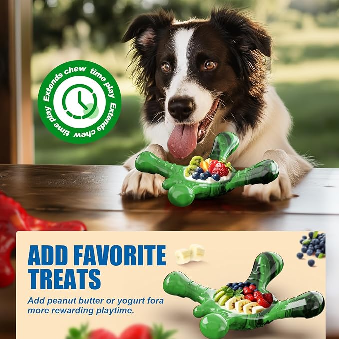 Dog Toys for Aggressive Chewers, Nylon Indestructible Dog Toy for Medium Large - Image 3