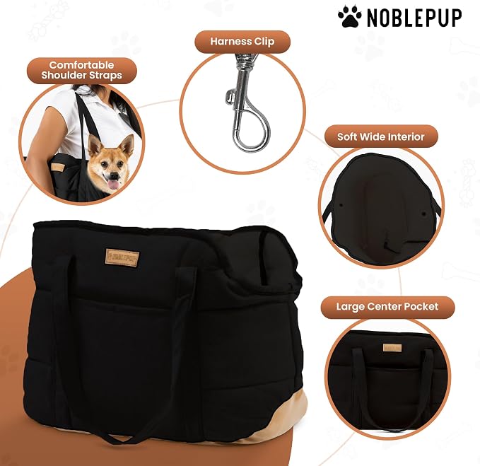 Plush Dog Purse Carrier for Small Dogs, Soft Dog Tote Bag - Image 4