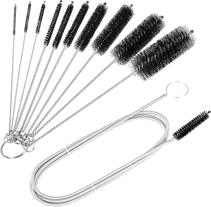 CiaraQ Bottle Cleaning Brushes, 8 Inch Nylon Tube Brush Set & A Flexible Long by CiaraQ