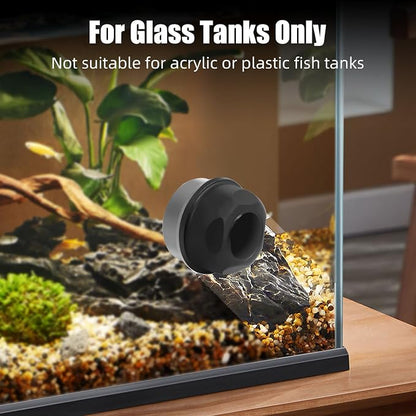 AQUANEAT Aquarium Magnetic Brush, Glass Fish Tank Cleaner, Algae Scraper - Image 2