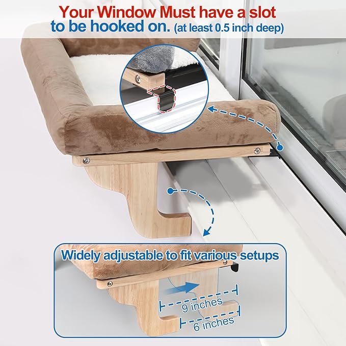 Zakkart Cat Perch for Window Sill - Image 5