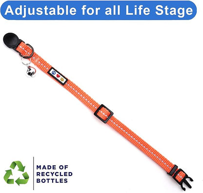 Pawtitas Recycled Coral Reflective Cat Collar – Eco-Friendly Breakaway Safety - Image 5