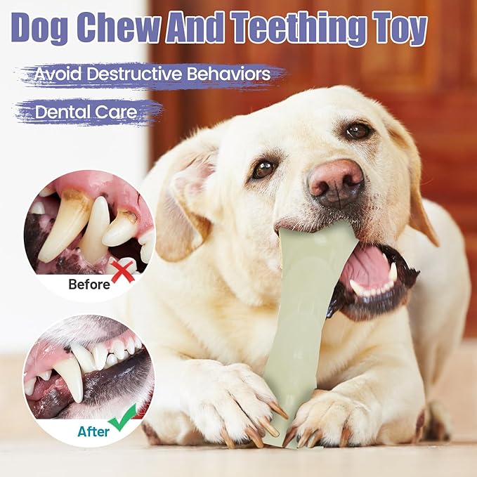Glow in The Dark Dog Chew Toy, Rubber Dog Toys to Keep Them Busy, Interactive - Image 6