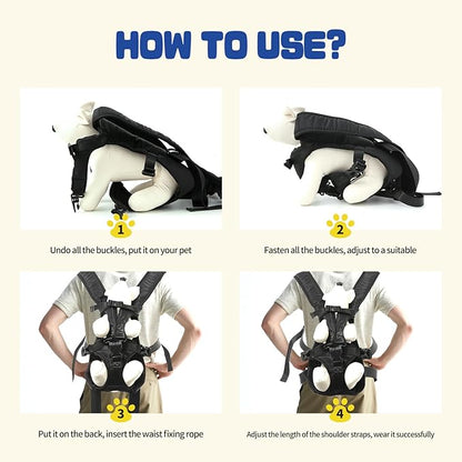 Dog Backpack Carrier, Legs-Out Front Carrier - Image 4