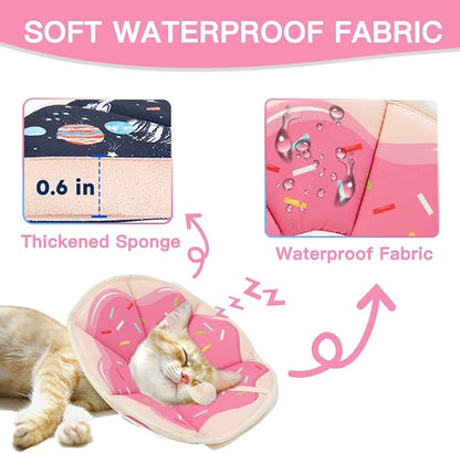 Cat Cone Collar Soft, Waterproof Cat Recovery Collar After Surgery, Adjustable - Image 6