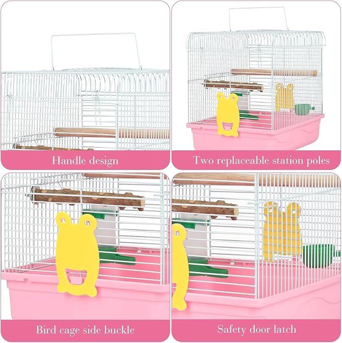 Small Bird Cage, Lightweight Travel Birdcages - Image 5
