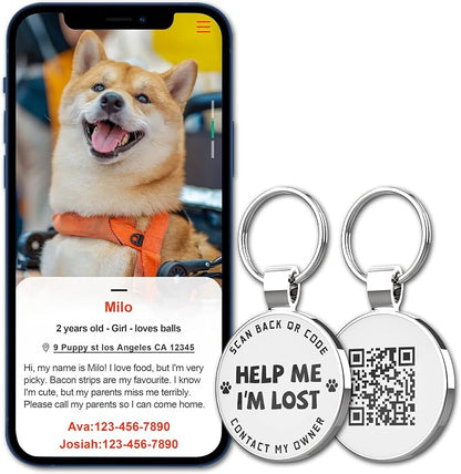 MYLUCKYTAG QR Code Pet ID | Personalized Dog & Cat Collar Tag | Online Profile - Image 4