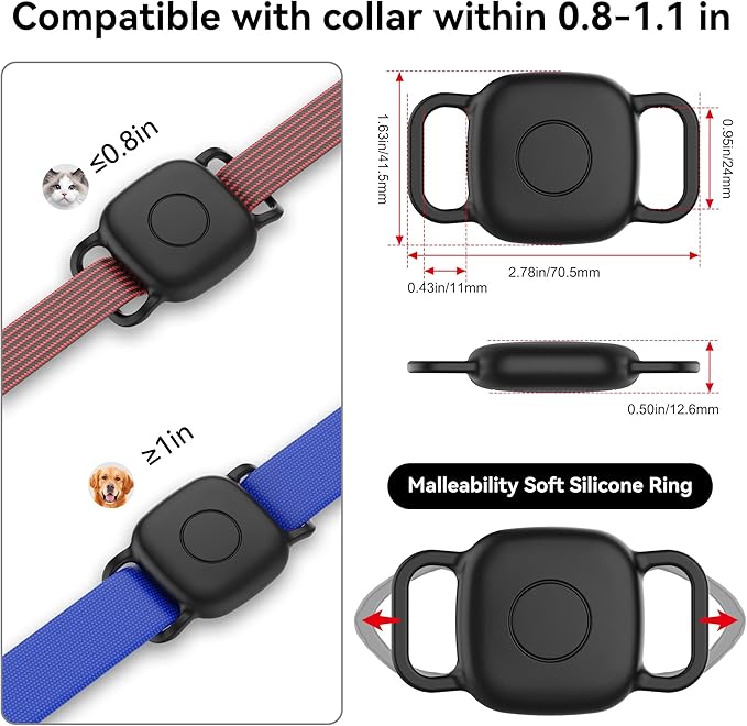 DDJ 2-Pack Dog Collar Holder for Tile Life360 Mate 2022 Tracker, Waterproof - Image 5