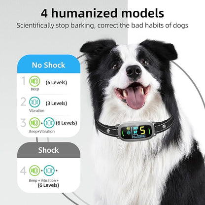 Dog Bark Collar for Large Medium Small Dogs, Rechargeable Smart Bark Collar - Image 3