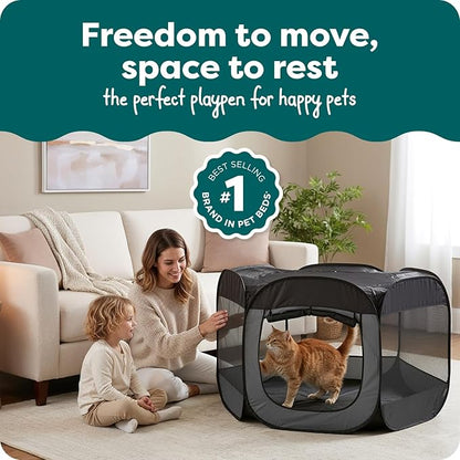FurHaven Portable Pet Playpen for Dogs & Cats, Extra Large Indoor Kitten - Image 2
