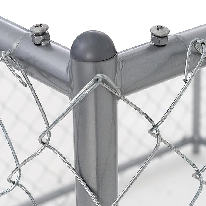 Lucky Dog Heavy Duty Outdoor Galvanized Chain Link Dog Kennel Enclosure - Image 9