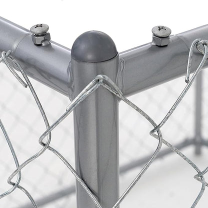 Lucky Dog Heavy Duty Outdoor Galvanized Chain Link Dog Kennel Enclosure - Image 9