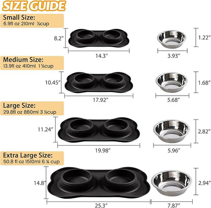 Hubulk Pet Dog Bowls 2 Stainless Steel Dog Bowl - Image 4