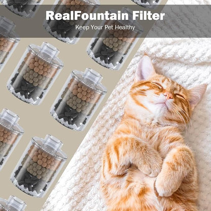 Cat Water Fountain Filter Replacement 6PC Compatible - Image 4