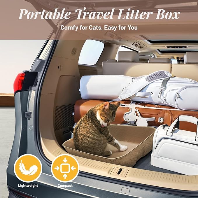 10 Pack Disposable Cat Litter Boxes, Durable Leak-Proof Cardboard Kitty Litter - Image 8