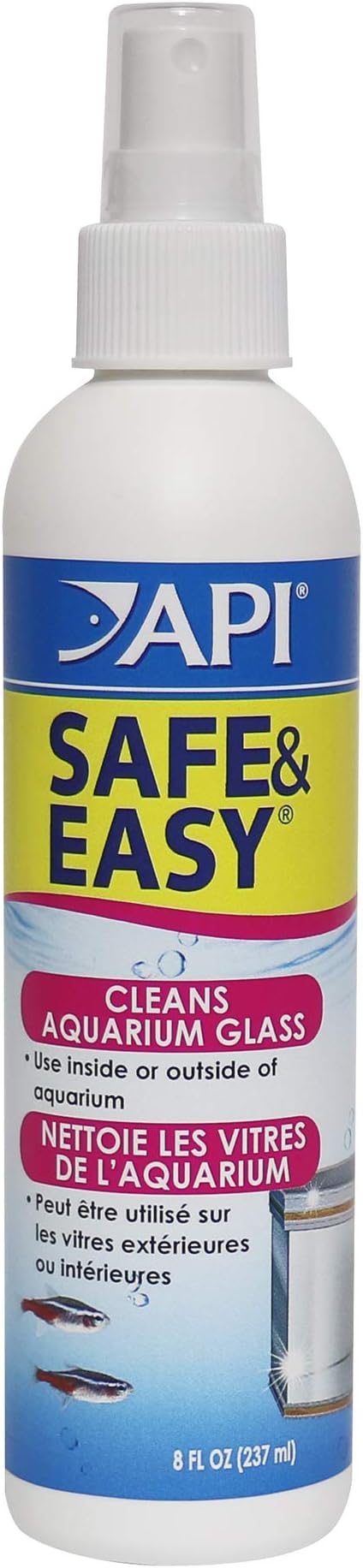 API SAFE & EASY Aquarium Cleaner Spray 8-Ounce Bottle by API