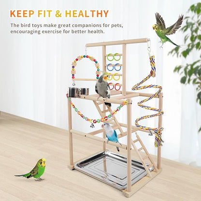 Bird Playground, Parrots Playstand - Image 4