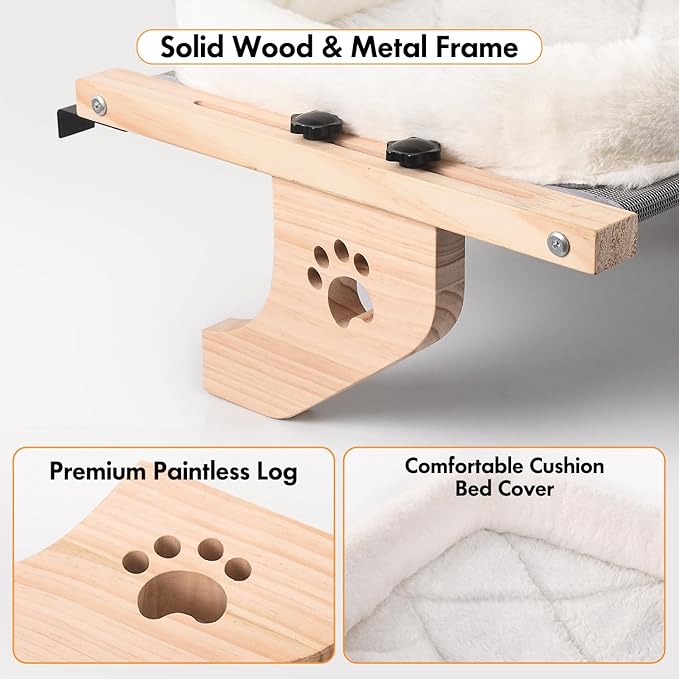 AMOSIJOY Cat Sill Window Perch Sturdy Hammock Seat - Image 6