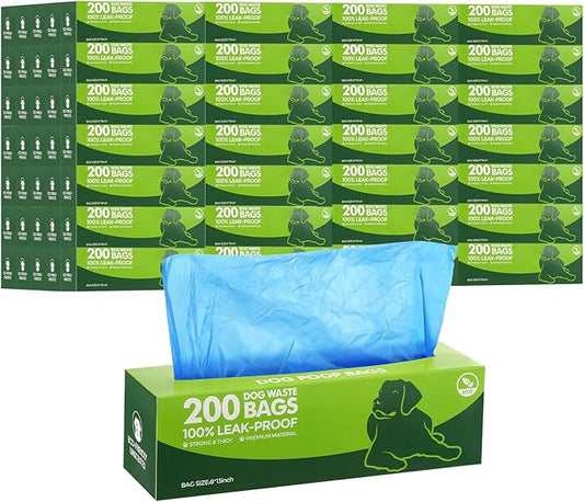 Sherr 20 Boxed Rolls 4000 Counts Dog Poop Bags Bulk Leak Proof Dog Waste Bags by Sherr