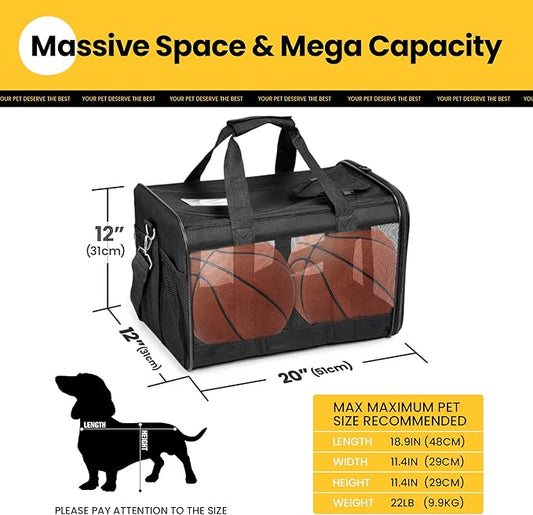 Dog Carrier Soft Sided, Large Cat Carrier - Image 2