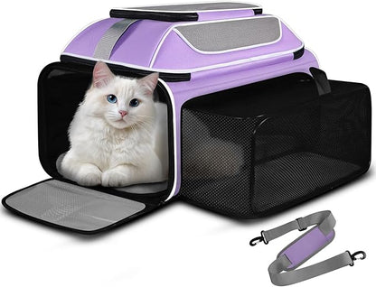 Petskd Top and Side Expandable Pet Carrier 19x13x9 Inches Southwest Allegiant by Petskd