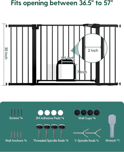 Babelio 36.5-57" Extra Wide Baby Gate - Image 7