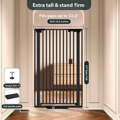 51'' Extra Tall Cat Gate Barrier - Image 6