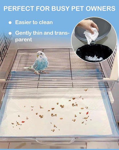 Disposable Bird Cage Liner Birds Cage Liners Super Absorbent Birdcage Liners - Image 5
