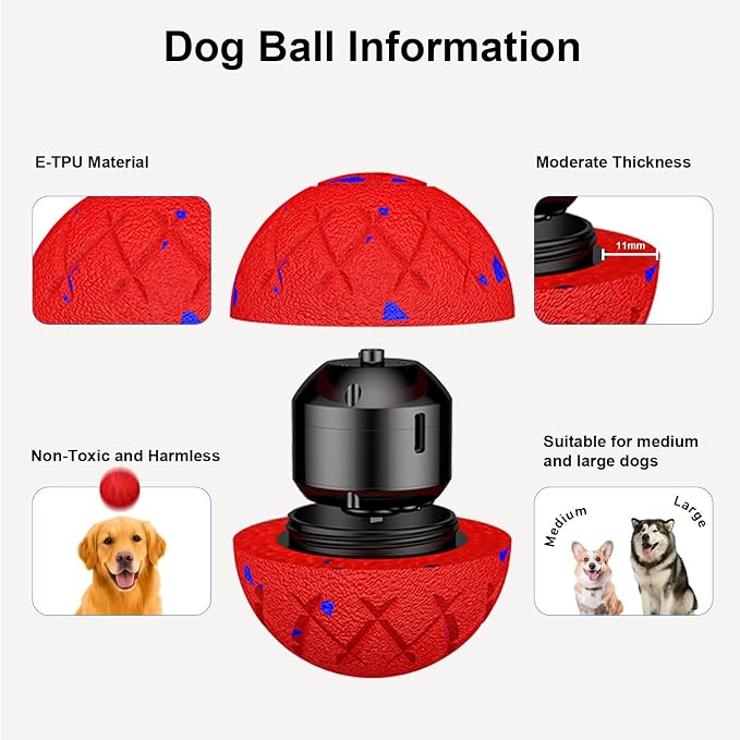 Interactive Dog Ball, Automatic Moving, Bouncing and Rotating, Silent Foam - Image 4