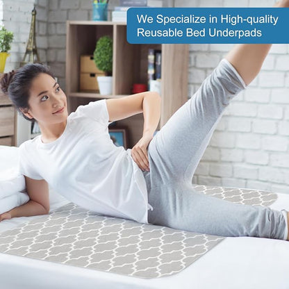 OUTCREATOR® Washable Bed Pads 34" x 36", Incontinence Mattress Protector - Image 7