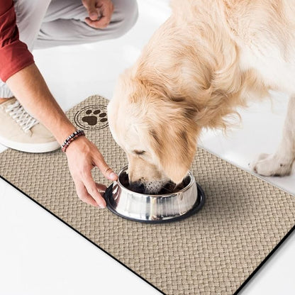 Pet Feeding Mat for Floors Waterproof Dog Mat for Food and Water Absorbent - Image 7