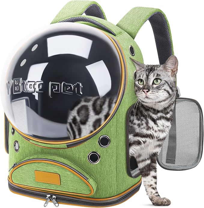 Cat Backpack Carrier, Breathable Cat Bubble Backpack Upgrade Large Space Cat by YUNLINLI