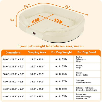 Dwanton Orthopedic Dog Bed for Large Dogs - Image 4