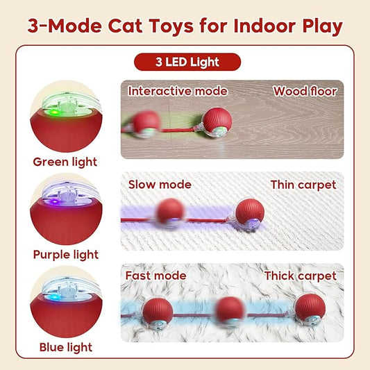 Interactive Dog & Cat Electric Active Toys, Smart Rolling Ball - Image 2