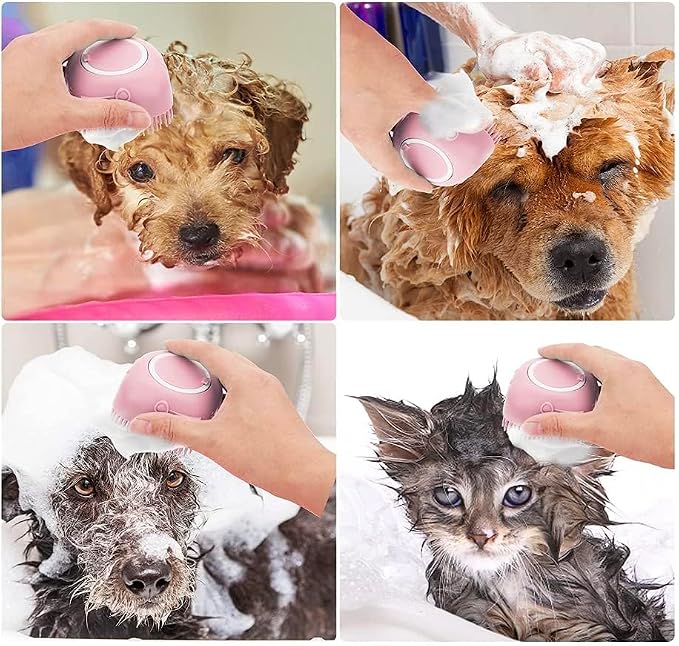 Pet Bath Massage Brush Puppy Dog Cat Grooming Cleaning Soft - Image 8