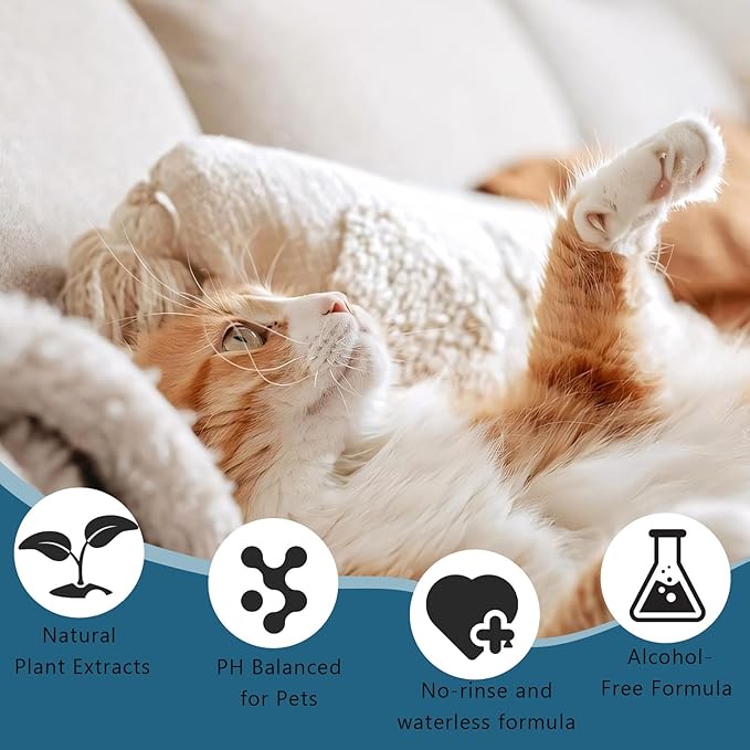 Pet Steam Brush Spray Refill for Dogs & Cats – Concentrated Waterless Shampoo - Image 4
