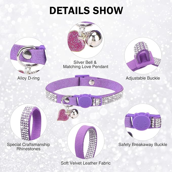 Rhinestone Cat Collar Breakaway - Image 2