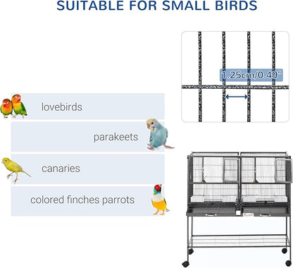 PawHut Divided Breeder Bird Cage - Image 4